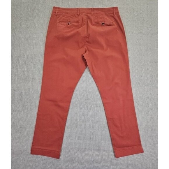 Tailor Vintage Men's Slim Fit Pants 38x30 Canyon Red Stretch Cotton Spandex NWT - Picture 3 of 16